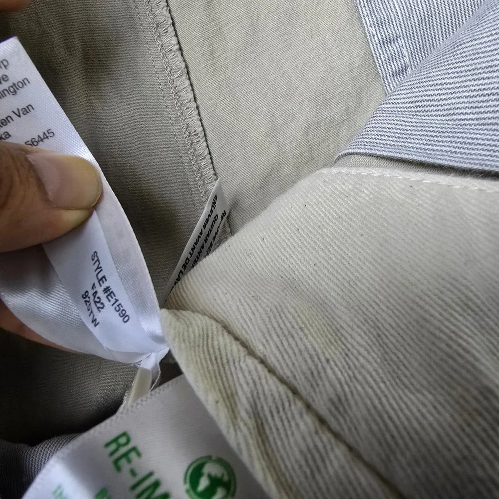 J. Crew Mens Straight Fit Stretch Chino Pants‎ Khaki Tan E1590 32x32